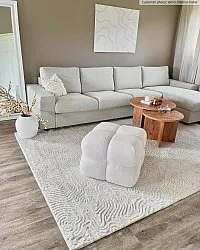 Hoogpolig vloerkleed - Amora (offwhite)