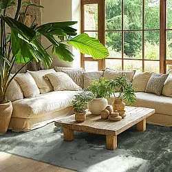 Hoogpolig vloerkleed - Aranga Super Soft Fur (groen)