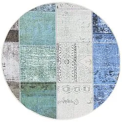 Rond vloerkleed - Ariana (blauw)