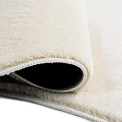 Asymmetrisch Golvend Shaggy Vloerkleed - Aranga Super Soft Fur (beige)