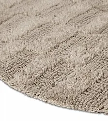 Ronde Badmat - Bevin (beige)