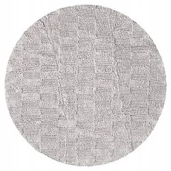Ronde Badmat - Bevin (lichtgrijs)