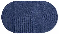 Ovale badmat - Embla (blauw)