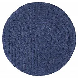 Ronde Badmat - Embla (blauw)