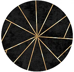 Rond vloerkleed - Bellizzi (zwart)