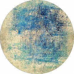 Rond vloerkleed - Sierra (blå)
