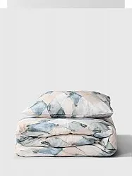 Dekbedovertrek set - Blanca (beige/blauw)
