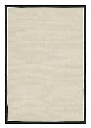 Sisal-vloerkleed - Agave (zwart/offwhite)