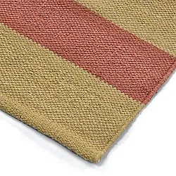 Vloerkleed Katoen - Nilo (mosterdgeel/terracotta)