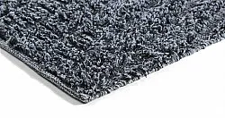 Hoogpolig vloerkleed - Kendra Natural Cotton Shaggy (grijs/zwart)