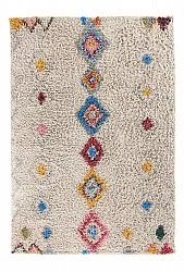Hoogpolig vloerkleed - Marden Natural Cotton Shaggy (beige/multi)