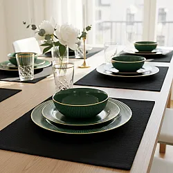Placemat 2 stuks - Niva (zwart)
