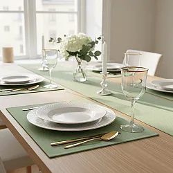 Placemat 2 stuks - Niva (lichtgroen)