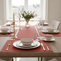 Placemat 2 stuks - Niva (roos)