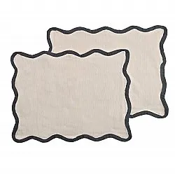 Placemat 2 stuks - Yrsa (lichtbeige)