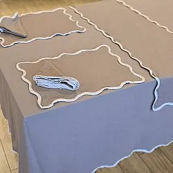 Placemat 2 stuks - Yrsa (donkerbeige)