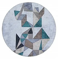 Rond vloerkleed - Feres (grijs/beige/multi)