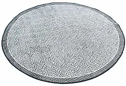 Rond vloerkleed - Monsaraz (zwart)