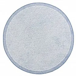 Rond vloerkleed - Monsaraz (blauw)