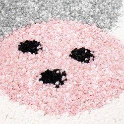 Kindervloerkleed - Bubble Bunny (roze)