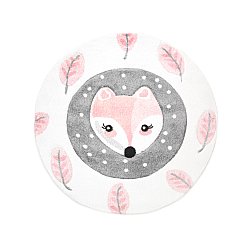 Kindervloerkleed - Bueno Fox Rond (roze)