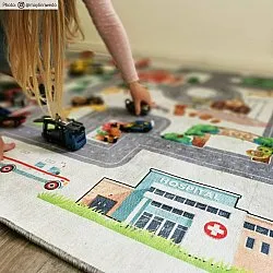 Kindervloerkleed - City Street (multi)