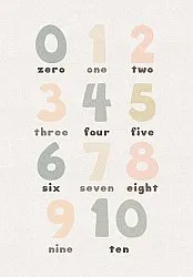 Kindervloerkleed - Numbers (multi)