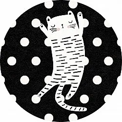 Ronde vloerkleden - Sleepy Kitten (multi)