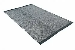 Wollen-vloerkleed - Coastal (zwart/wit)