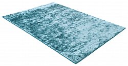 Hoogpolig vloerkleed - Cosy (blauw/groen)