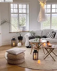 Ronde vloerkleden - San Francisco (jute)