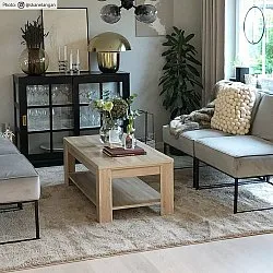 Hoogpolig vloerkleed - Soft Shine (beige)