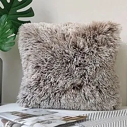 Kussensloop - Fuzzy (greige)