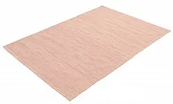 Wollen-vloerkleed - Dhurry (roze)