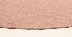 Ronde vloerkleden - Dhurry (roze)