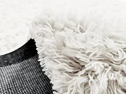 Wollen-vloerkleed - Aliste Wool Shaggy (snow white)