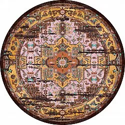 Rond vloerkleed - Darnah (geel/multi)