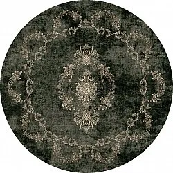 Rond vloerkleed - Taknis (donkergroen)