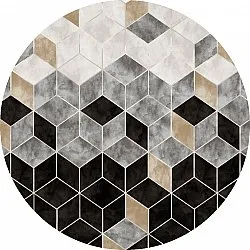Rond vloerkleed - Brigooda (grijs)