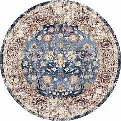 Rond vloerkleed - Bouhjar (donkerblauw/multi)