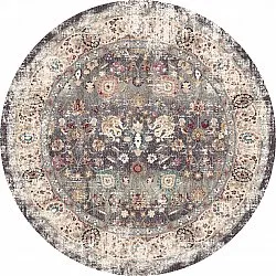 Rond vloerkleed - Bouhjar (grijs/multi)