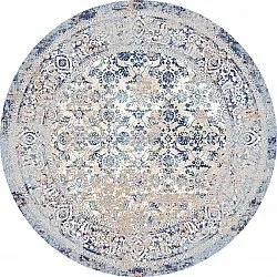 Rond vloerkleed - Denizli (blauw)