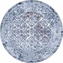 Rond vloerkleed - Denizli (donkerblauw)