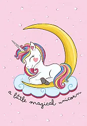 Kindervloerkleed - Magical Unicorn (roze)