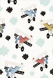 Kindervloerkleed - Plane Travel (multi)