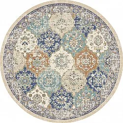 Rond vloerkleed - Bohemia (blauw/multi)