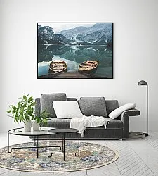 Rond vloerkleed - Bohemia (blauw/multi)