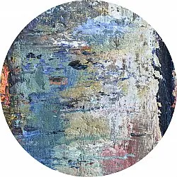 Rond vloerkleed - Tivat (blauw/multi)