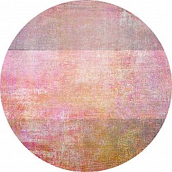 Rond vloerkleed - Cicoria (roze/paars)