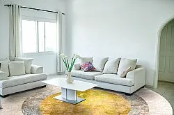 Rond vloerkleed - Budoni (grijs/beige/geel)
